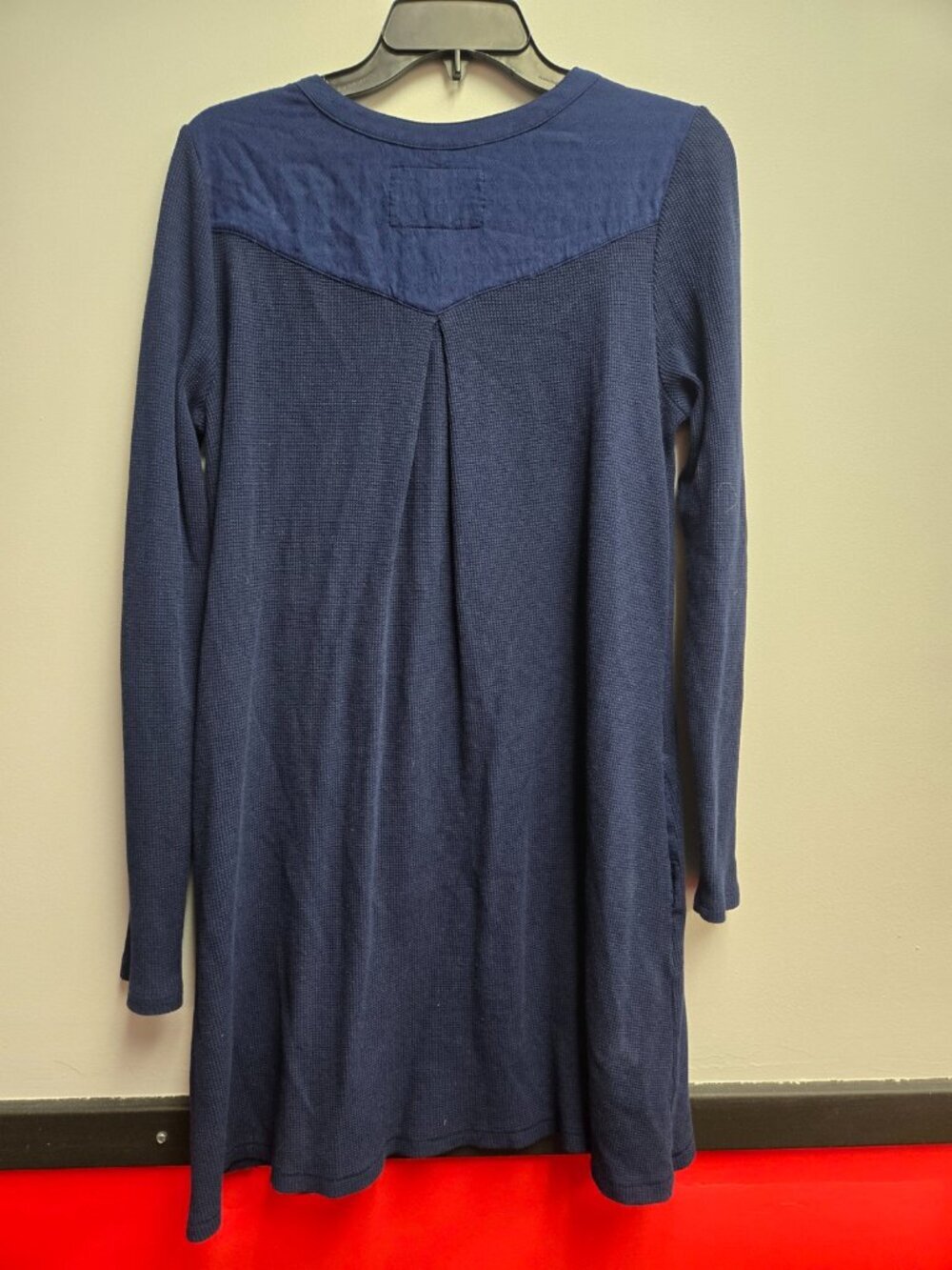 Anthropologie Sleepy Sunday Blue Waffle Knit Henley Chemise Dress Size M - Picture 11 of 11